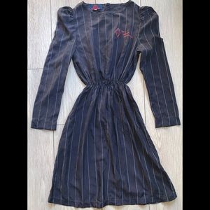 The Animals Observatory Striped Cupro Dolphin Dress